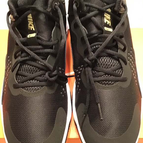 NIKE FLY.BY MID 3 'BLACK METALLIC GOLD STAR SNEAKERS - Picture 7 of 16